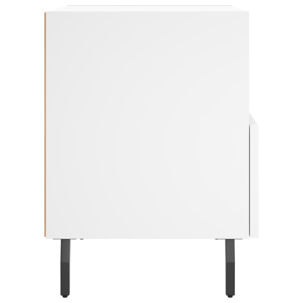 Comodini 2 pz Bianchi 40x35x47,5 cm in Legno Multistrato 827469