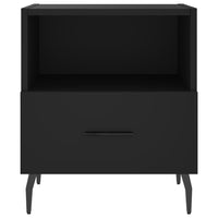 Comodini 2 pz Neri 40x35x47,5 cm in Legno Multistrato 827471