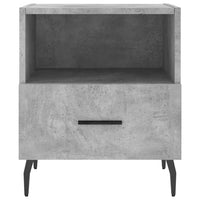 Comodini 2 pz Grigio Cemento 40x35x47,5 cm in Legno Multistrato 827477
