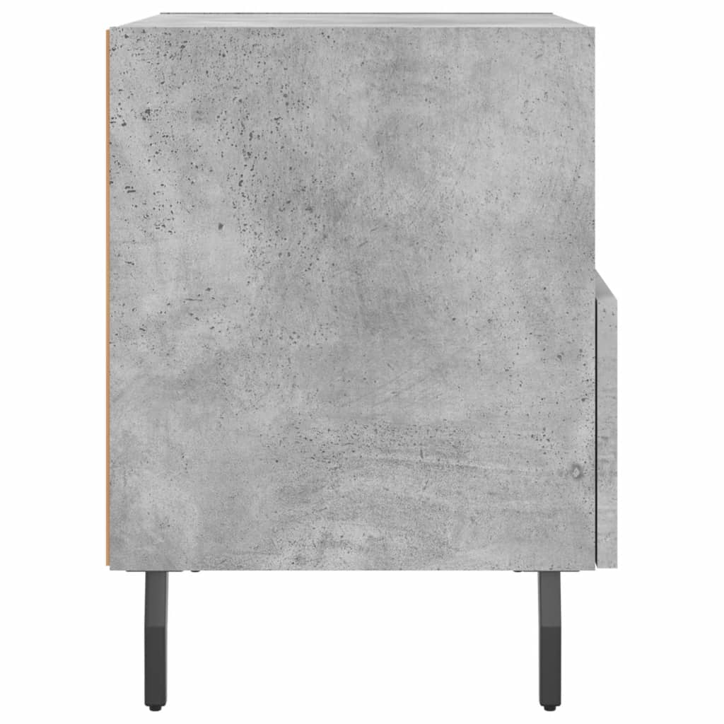 Comodini 2 pz Grigio Cemento 40x35x47,5 cm in Legno Multistrato 827477