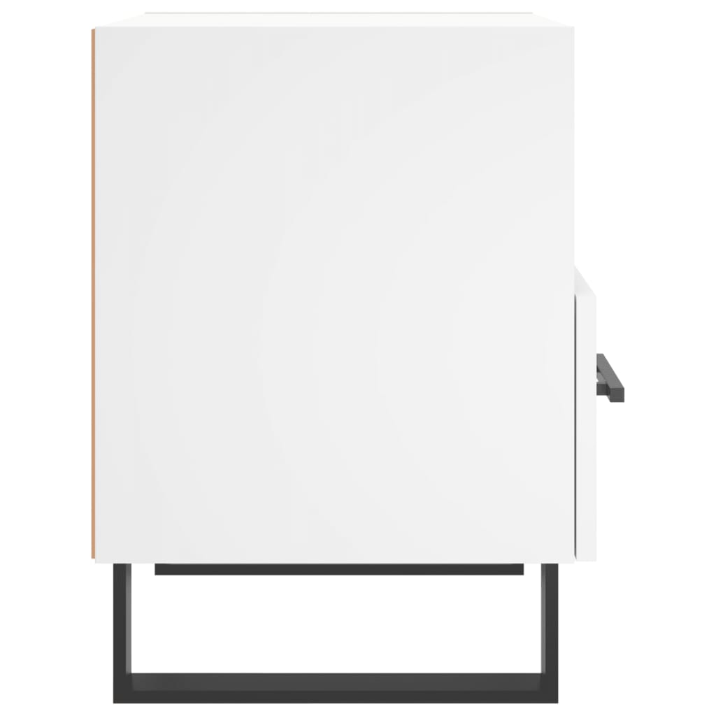 Comodino-Tavolino da notte Bianco 40x35x47,5 cm in Legno Multistrato 705336