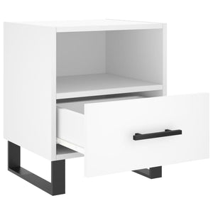 Comodini 2 pz Bianchi 40x35x47,5 cm in Legno Multistrato 827485