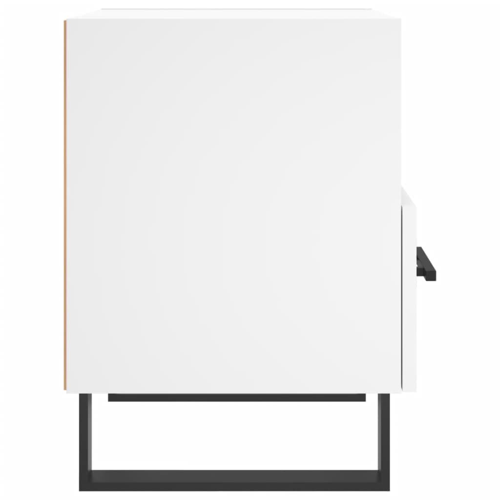 Comodini 2 pz Bianchi 40x35x47,5 cm in Legno Multistrato 827485