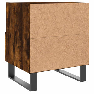 Comodini 2 pz Rovere Fumo 40x35x47,5 cm in Legno Multistrato 827495