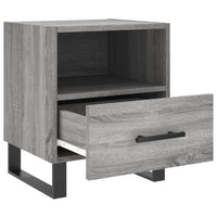 Comodini 2 pz-Set di 2 Tavolino da notte Grigio Sonoma 40x35x47,5 cm in Legno Multistrato 491720