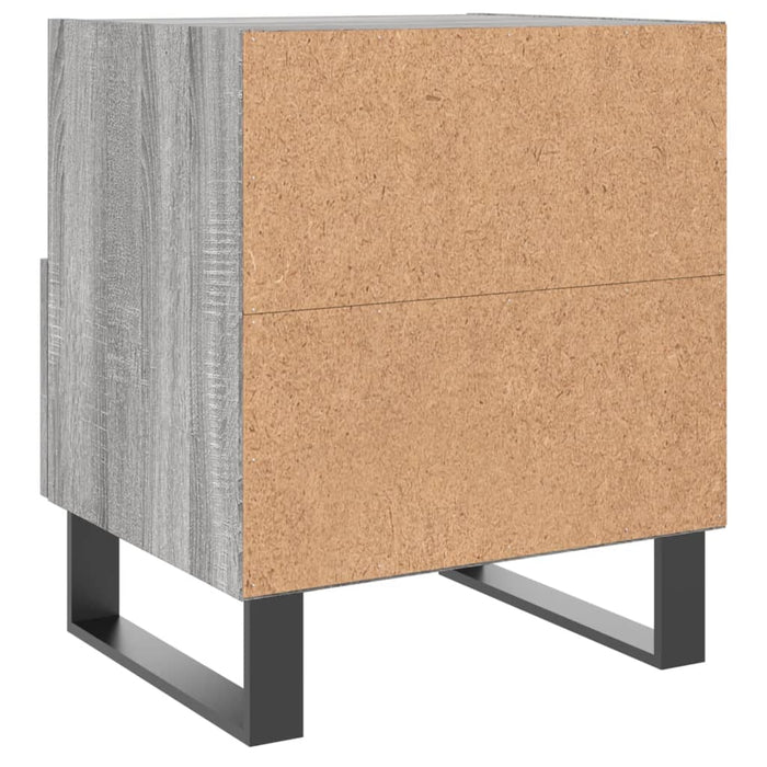 Comodini 2 pz Grigio Sonoma 40x35x47,5 cm in Legno Multistrato 827497