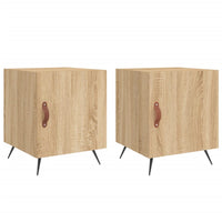Comodini 2 pz Rovere Sonoma 40x40x50 cm in Legno Multistrato 827507