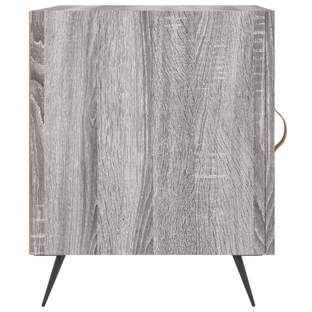 Comodini 2 pz Grigio Sonoma 40x40x50 cm in Legno Multistrato 827513