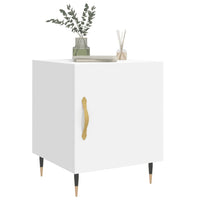 Comodini 2 pz Bianchi 40x40x50 cm in Legno Multistrato 827517