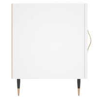 Comodini 2 pz Bianchi 40x40x50 cm in Legno Multistrato 827517