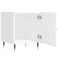 Comodini 2 pz Bianchi 40x40x50 cm in Legno Multistrato 827517