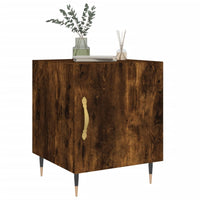 Comodino Rovere Fumo 40x40x50 cm in Legno Multistrato 827526