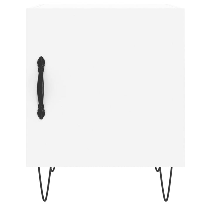 Comodino Bianco 40x40x50 cm in Legno Multistrato 827548