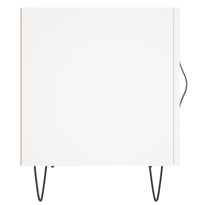 Comodino Bianco 40x40x50 cm in Legno Multistrato 827548