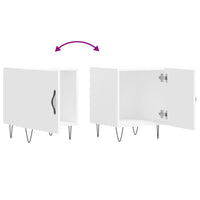 Comodino Bianco 40x40x50 cm in Legno Multistrato 827548