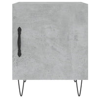 Comodini 2 pz Grigio Cemento 40x40x50 cm in Legno Multistrato 827557