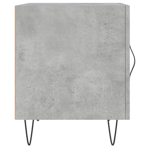 Comodini 2 pz Grigio Cemento 40x40x50 cm in Legno Multistrato 827557