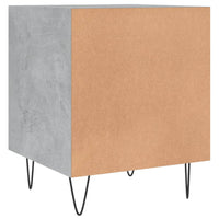 Comodini 2 pz Grigio Cemento 40x40x50 cm in Legno Multistrato 827557