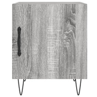 Comodino Grigio Sonoma 40x40x50 cm in Legno Multistrato 827560