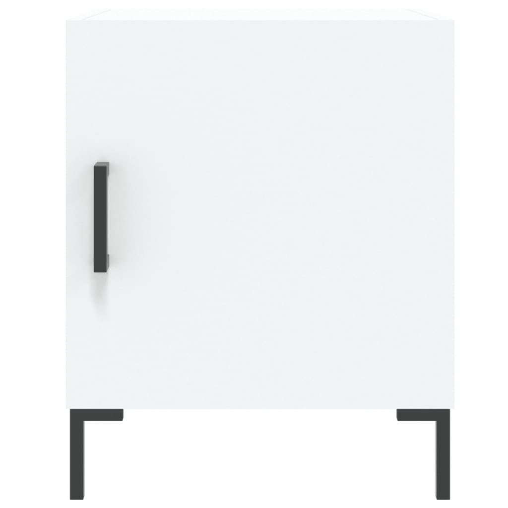 Comodino Bianco 40x40x50 cm in Legno Multistrato 827564