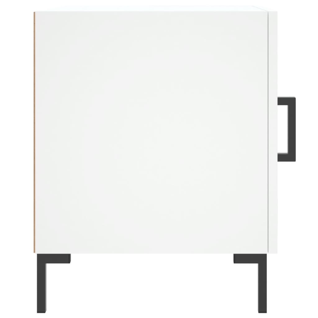 Comodino Bianco 40x40x50 cm in Legno Multistrato 827564