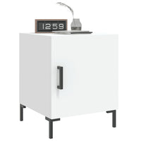 Comodino-Tavolino da notte Bianco 40x40x50 cm in Legno Multistrato 583007