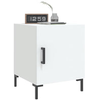 Comodini 2 pz Bianchi 40x40x50 cm in Legno Multistrato 827565