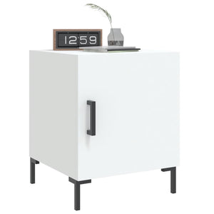 Comodini 2 pz Bianchi 40x40x50 cm in Legno Multistrato 827565