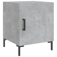 Comodini 2 pz Grigio Cemento 40x40x50 cm in Legno Multistrato 827573