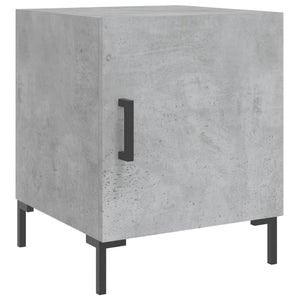 Comodini 2 pz Grigio Cemento 40x40x50 cm in Legno Multistrato 827573