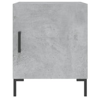Comodini 2 pz Grigio Cemento 40x40x50 cm in Legno Multistrato 827573