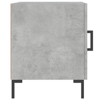 Comodini 2 pz Grigio Cemento 40x40x50 cm in Legno Multistrato 827573