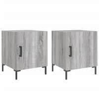 Comodini 2 pz Grigio Sonoma 40x40x50 cm in Legno Multistrato 827577