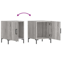 Comodini 2 pz Grigio Sonoma 40x40x50 cm in Legno Multistrato 827577