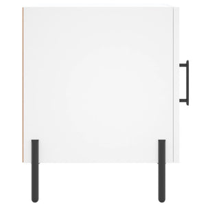 Comodini 2 pz Bianchi 40x40x50 cm in Legno Multistrato 827581