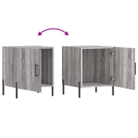 Comodino Grigio Sonoma 40x40x50 cm in Legno Multistrato 827592