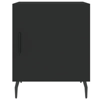 Comodino Nero 40x40x50 cm in Legno Multistrato 827598