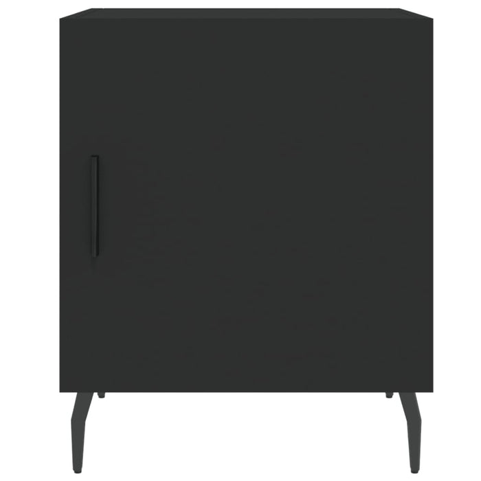 Comodino Nero 40x40x50 cm in Legno Multistrato 827598
