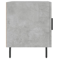 Comodino Grigio Cemento 40x40x50 cm in Legno Multistrato 827604