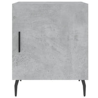 Comodini 2 pz Grigio Cemento 40x40x50 cm in Legno Multistrato 827605