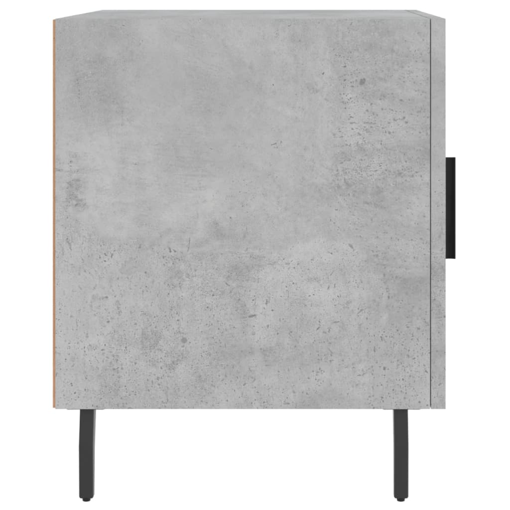 Comodini 2 pz Grigio Cemento 40x40x50 cm in Legno Multistrato 827605