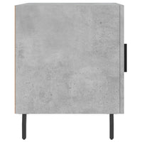 Comodini 2 pz Grigio Cemento 40x40x50 cm in Legno Multistrato 827605