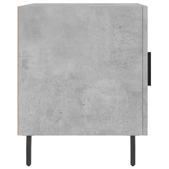 Comodini 2 pz Grigio Cemento 40x40x50 cm in Legno Multistrato 827605