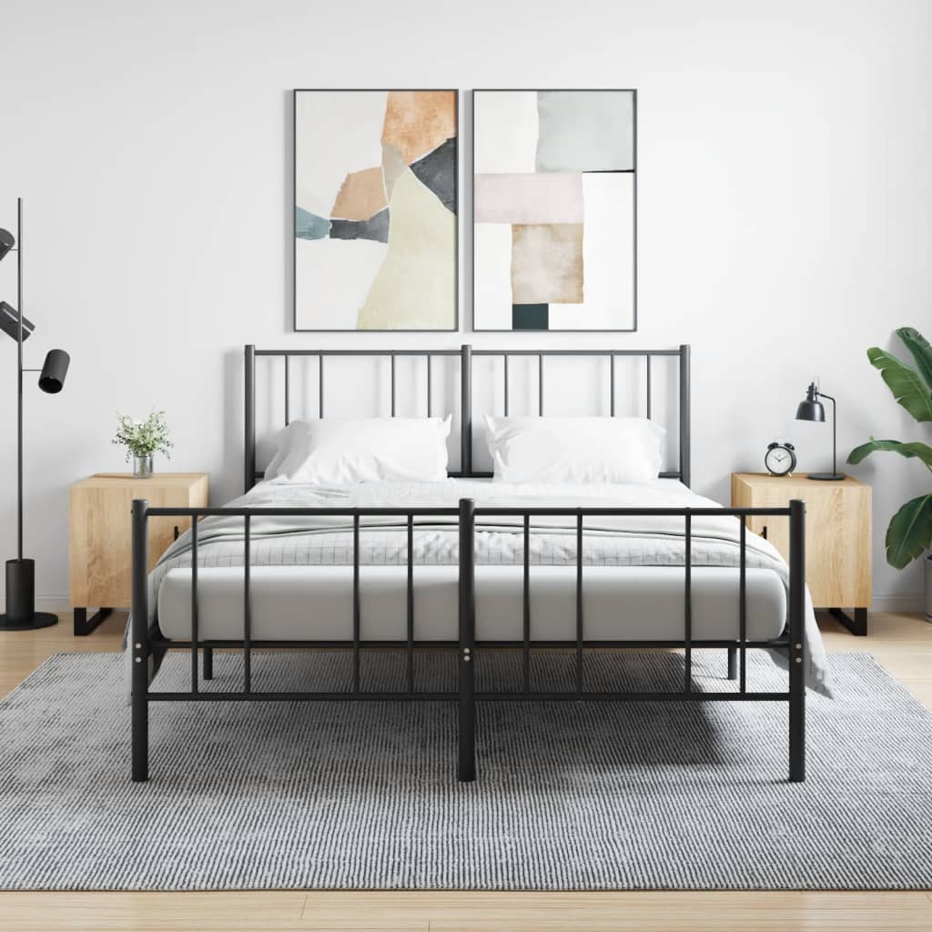 Comodini 2 pz Rovere Sonoma 40x40x50 cm in Legno Multistrato 827619