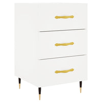 Comodino-Tavolino da notte Bianco 40x40x66 cm in Legno Multistrato 633241