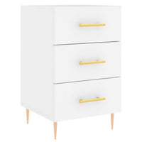 Comodino-Tavolino da notte Bianco 40x40x66 cm in Legno Multistrato 542716