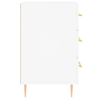 Comodino-Tavolino da notte Bianco 40x40x66 cm in Legno Multistrato 542716