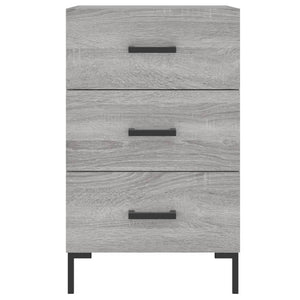 vidaXL Comodino Grigio Sonoma 40x40x66 cm in Legno Multistrato