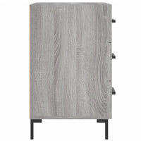 vidaXL Comodino Grigio Sonoma 40x40x66 cm in Legno Multistrato