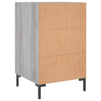 vidaXL Comodino Grigio Sonoma 40x40x66 cm in Legno Multistrato